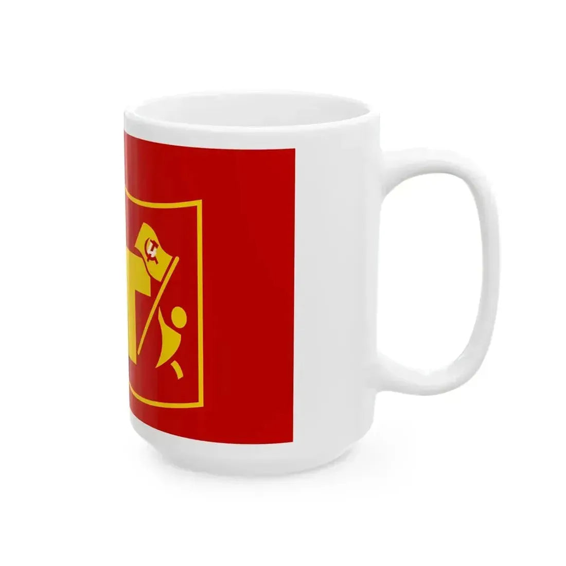 Bandera Partido de los Trabajadores Costa Rica (Costa Rica) White Coffee Mug - Go Mug Yourself