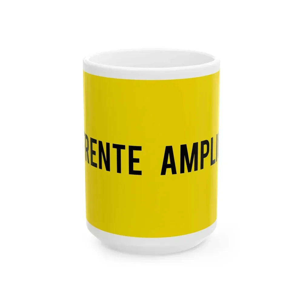 Bandera Partido Frente Amplio Costa Rica (Costa Rica) White Coffee Mug 15oz - Go Mug Yourself