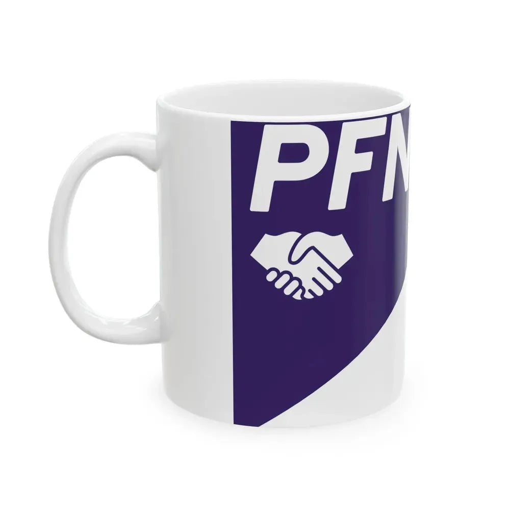 Bandera Partido Fuerza Nacional Costa Rica (Costa Rica) White Coffee Mug - Go Mug Yourself