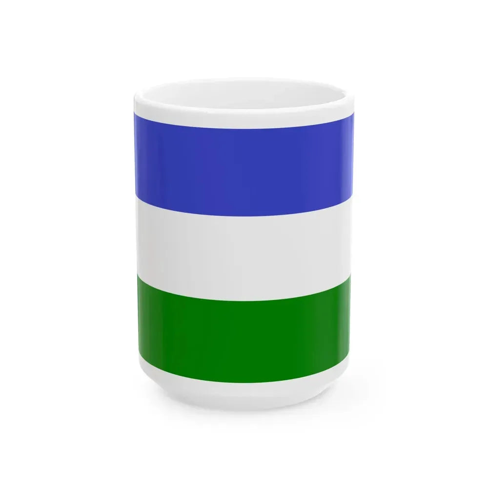 Bandera Partido Independiente 1958 Costa Rica (Costa Rica) White Coffee Mug 15oz - Go Mug Yourself