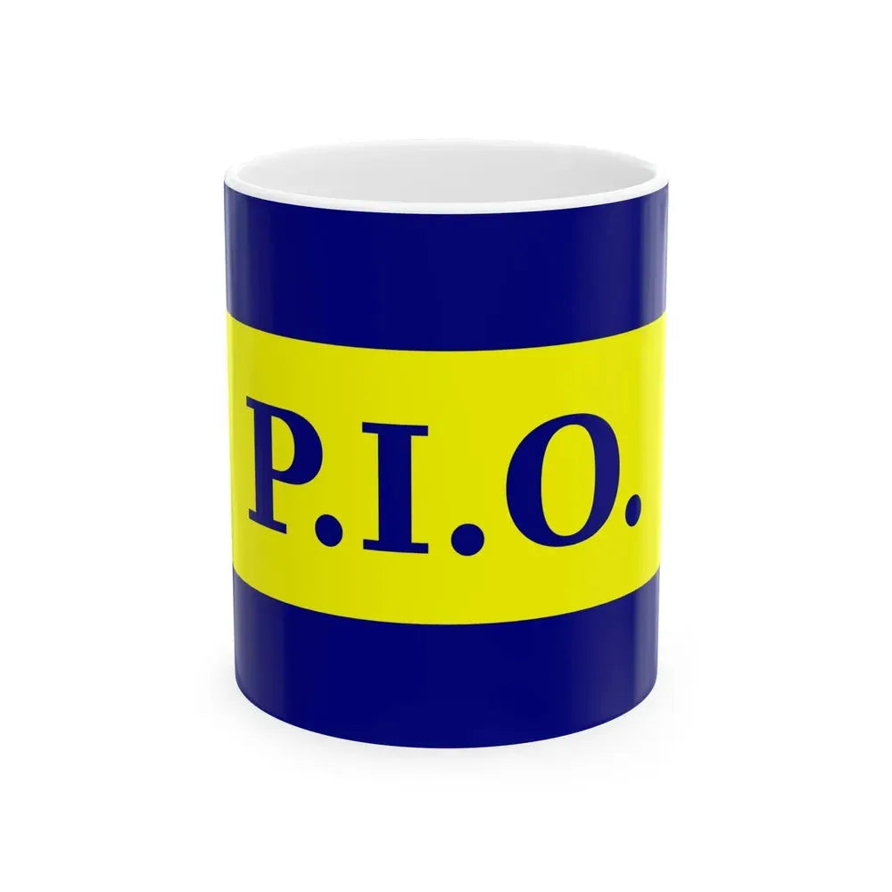 Bandera Partido Independiente Obrero Costa Rica (Costa Rica) White Coffee Mug 11oz - Go Mug Yourself