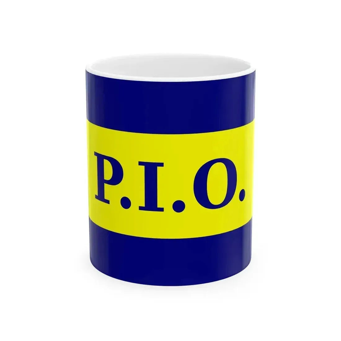 Bandera Partido Independiente Obrero Costa Rica (Costa Rica) White Coffee Mug 11oz - Go Mug Yourself
