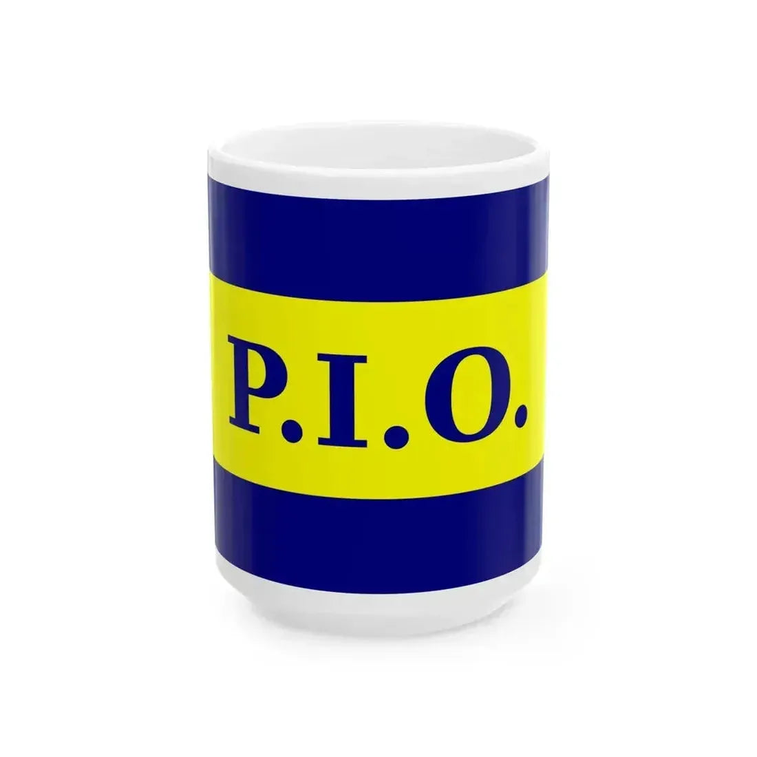 Bandera Partido Independiente Obrero Costa Rica (Costa Rica) White Coffee Mug 15oz - Go Mug Yourself