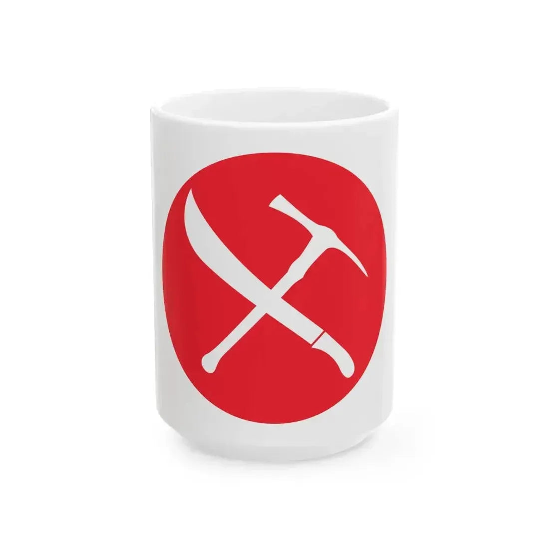 Bandera Partido Izquierda Costarricense Costa Rica (Costa Rica) White Coffee Mug 15oz - Go Mug Yourself