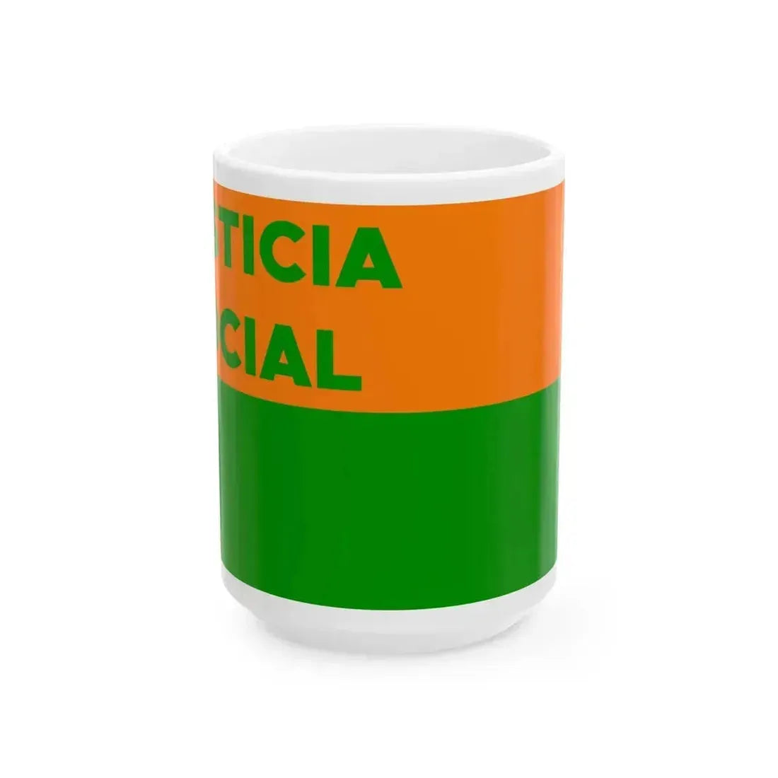 Bandera Partido Justicia Social Costarricense Costa Rica (Costa Rica) White Coffee Mug 15oz - Go Mug Yourself