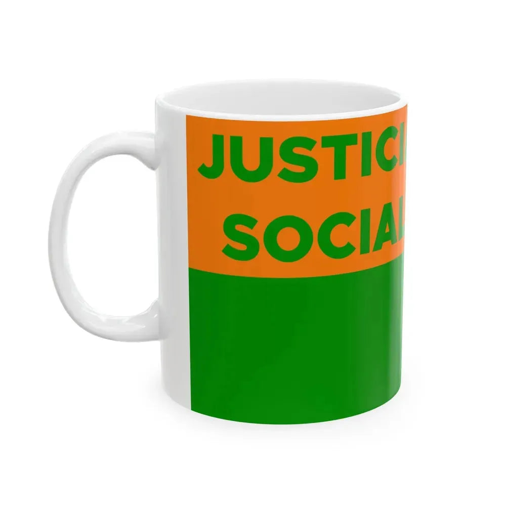 Bandera Partido Justicia Social Costarricense Costa Rica (Costa Rica) White Coffee Mug - Go Mug Yourself