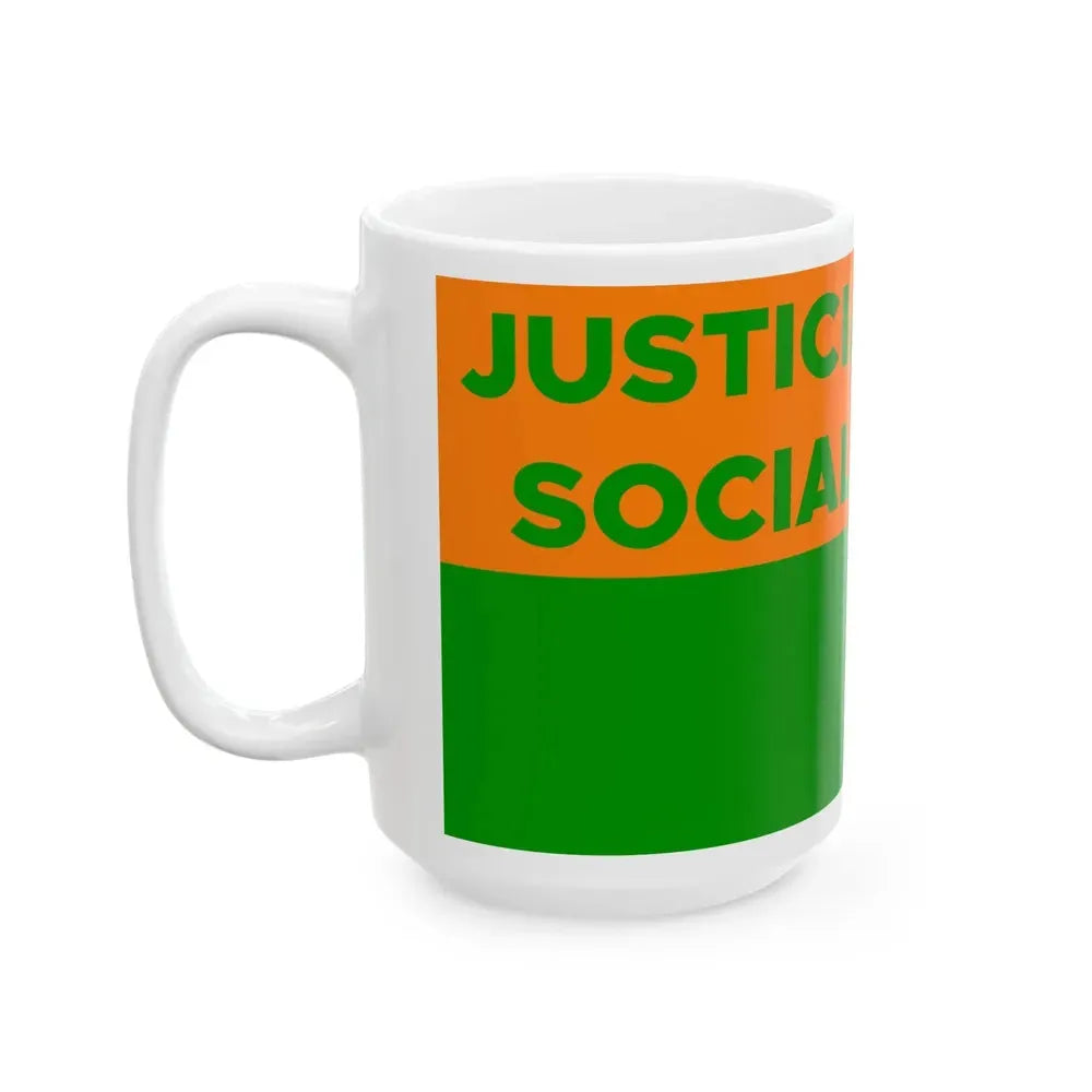 Bandera Partido Justicia Social Costarricense Costa Rica (Costa Rica) White Coffee Mug - Go Mug Yourself