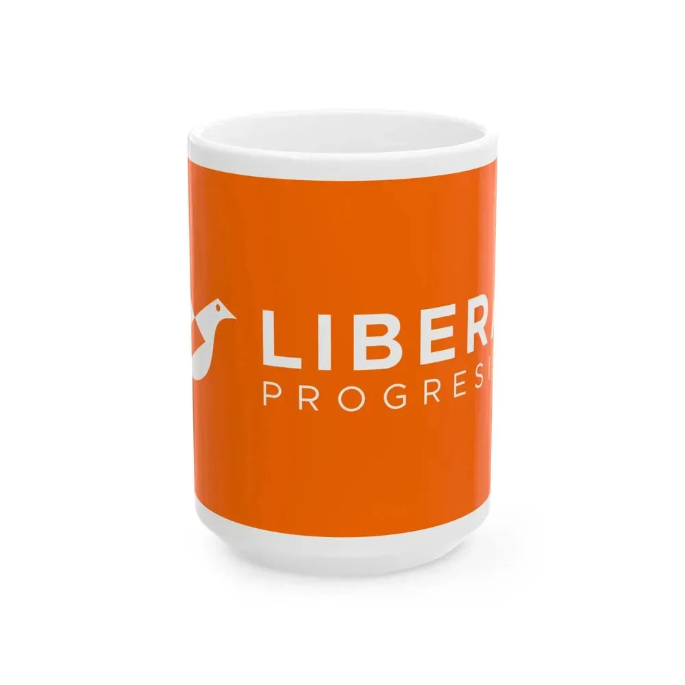 Bandera Partido Liberal Progresista Costa Rica (Costa Rica) White Coffee Mug 15oz - Go Mug Yourself