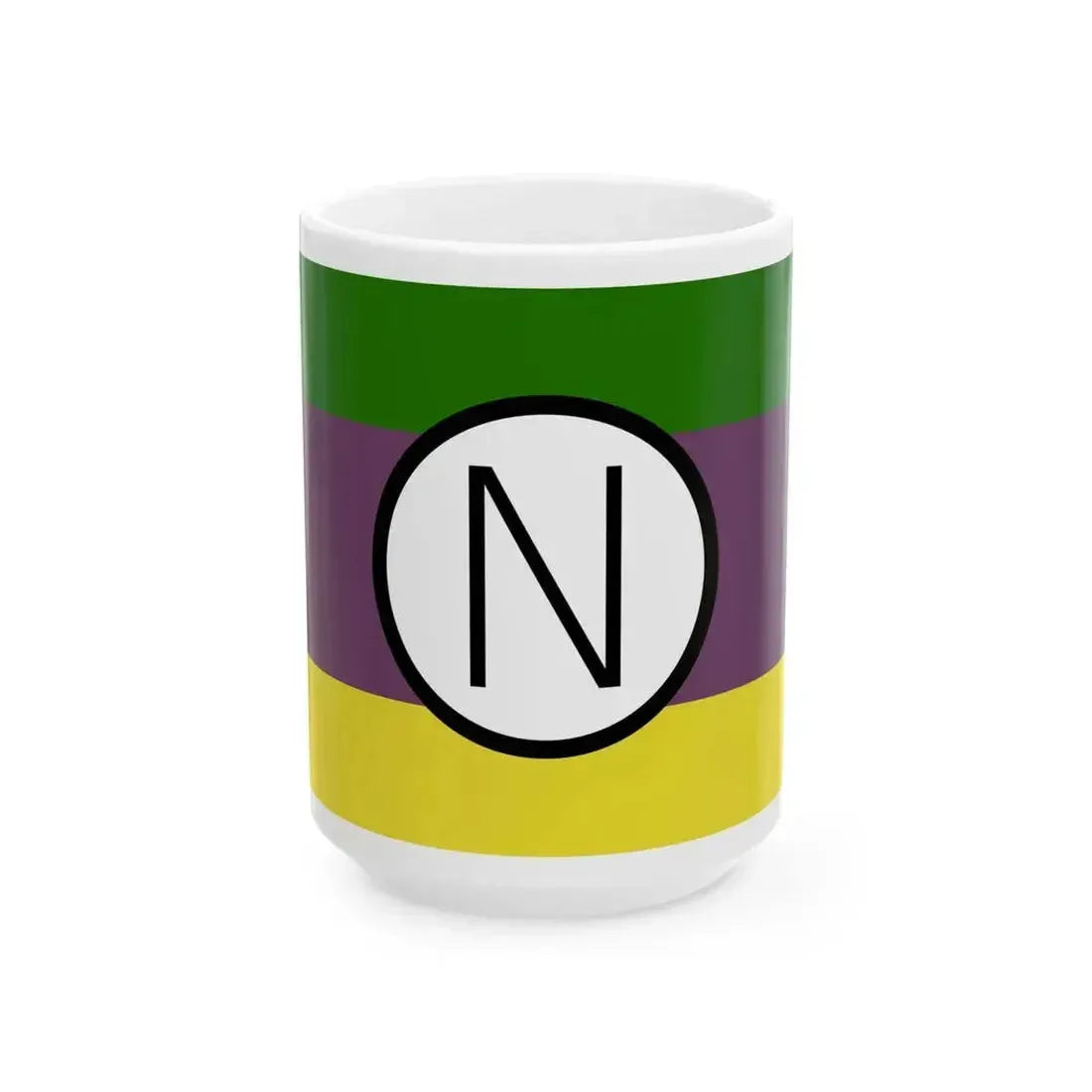 Bandera Partido Nacional Independiente 1974-1994 Costa Rica (Costa Rica) White Coffee Mug 15oz - Go Mug Yourself