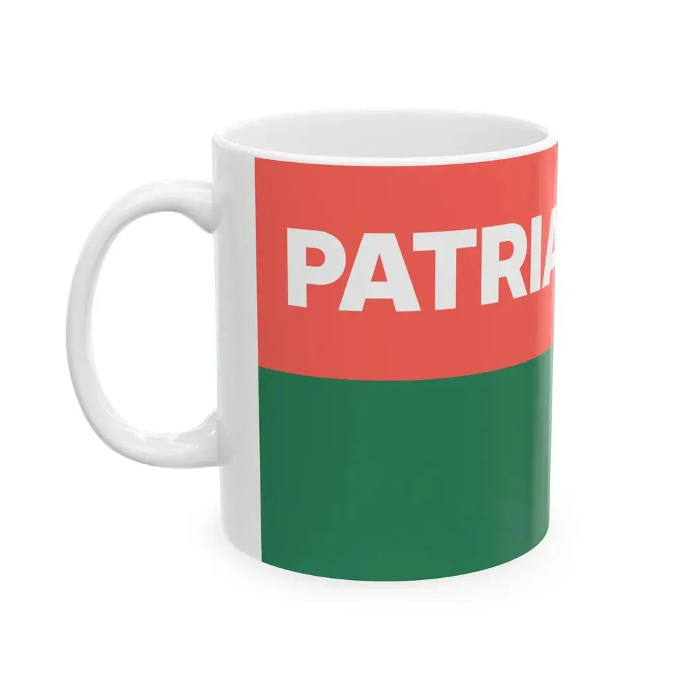 Bandera Partido Patria Nueva Costa Rica (Costa Rica) White Coffee Mug - Go Mug Yourself