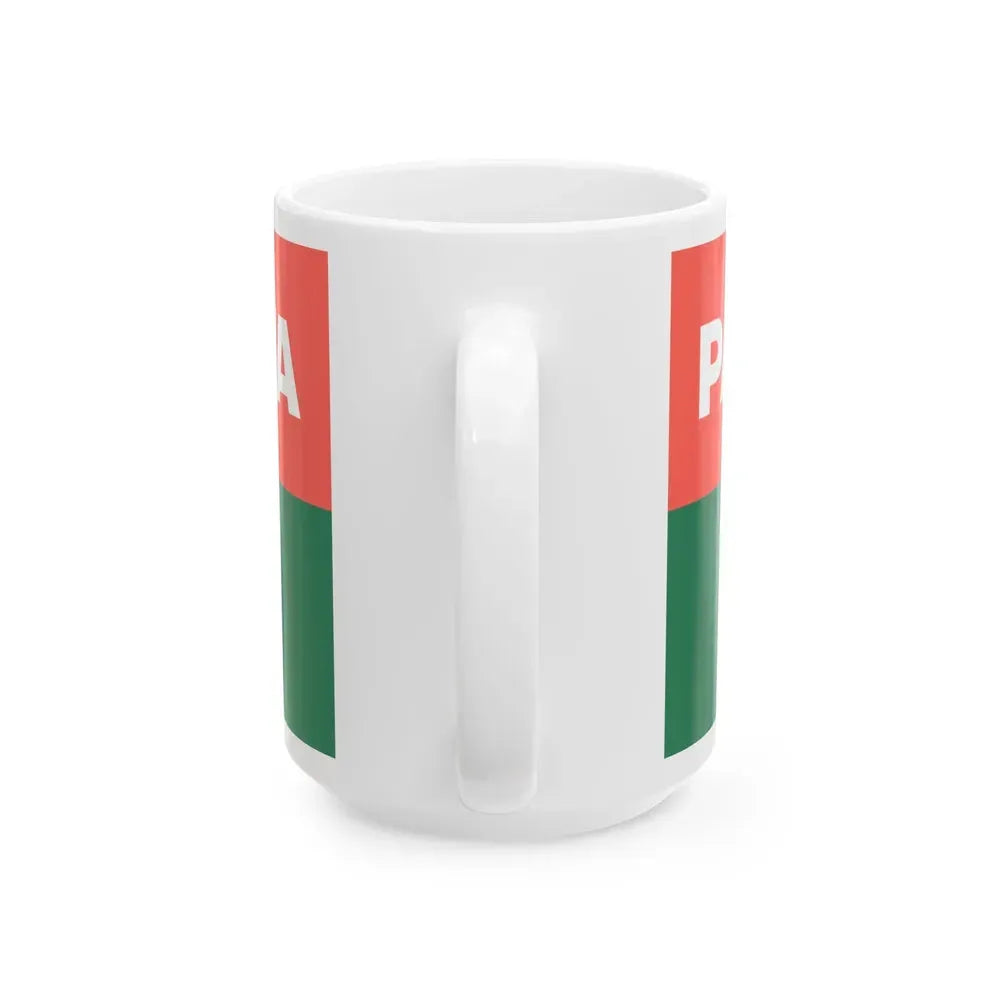 Bandera Partido Patria Nueva Costa Rica (Costa Rica) White Coffee Mug - Go Mug Yourself