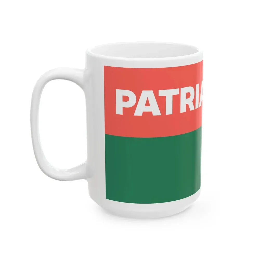 Bandera Partido Patria Nueva Costa Rica (Costa Rica) White Coffee Mug - Go Mug Yourself