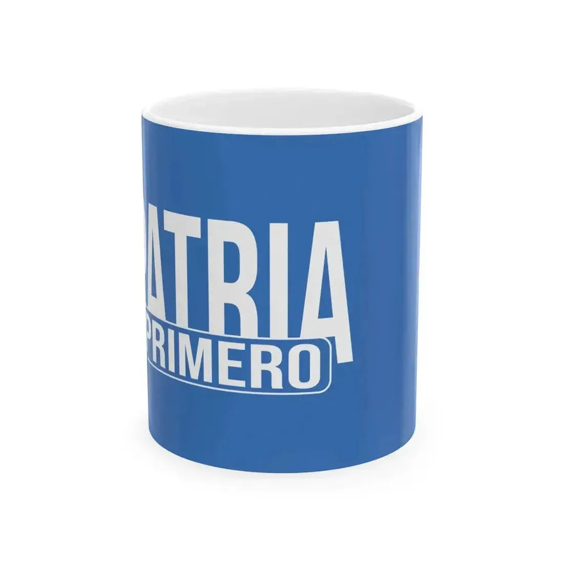 Bandera Partido Patria Primero Costa Rica (Costa Rica) White Coffee Mug 11oz - Go Mug Yourself