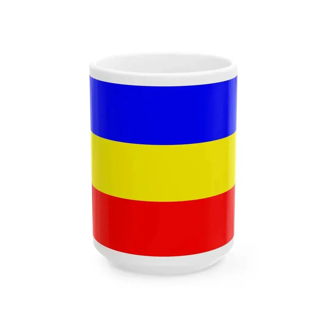 Bandera Partido Republicano Nacional 1932-1952 Costa Rica (Costa Rica) White Coffee Mug 15oz - Go Mug Yourself