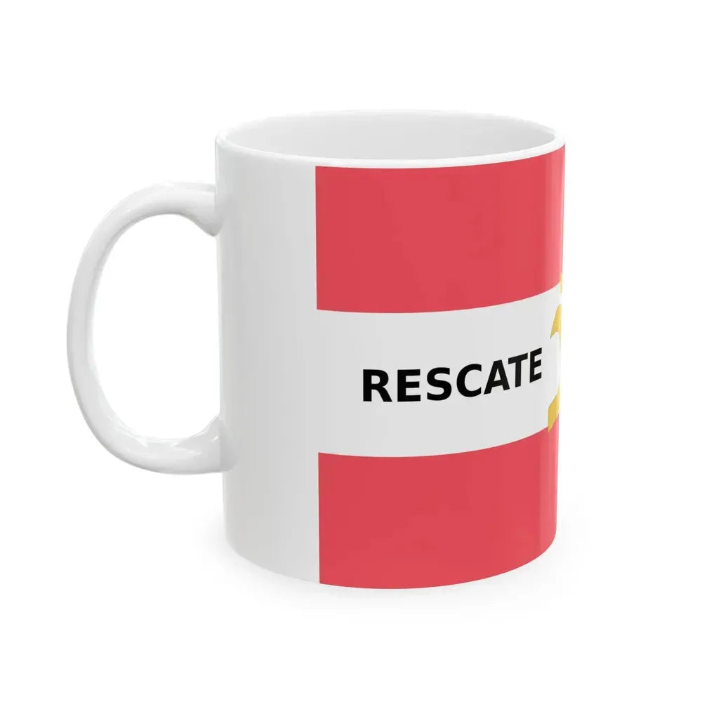 Bandera Partido Rescate Nacional Costa Rica (Costa Rica) White Coffee Mug - Go Mug Yourself