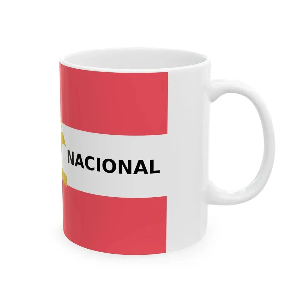 Bandera Partido Rescate Nacional Costa Rica (Costa Rica) White Coffee Mug - Go Mug Yourself