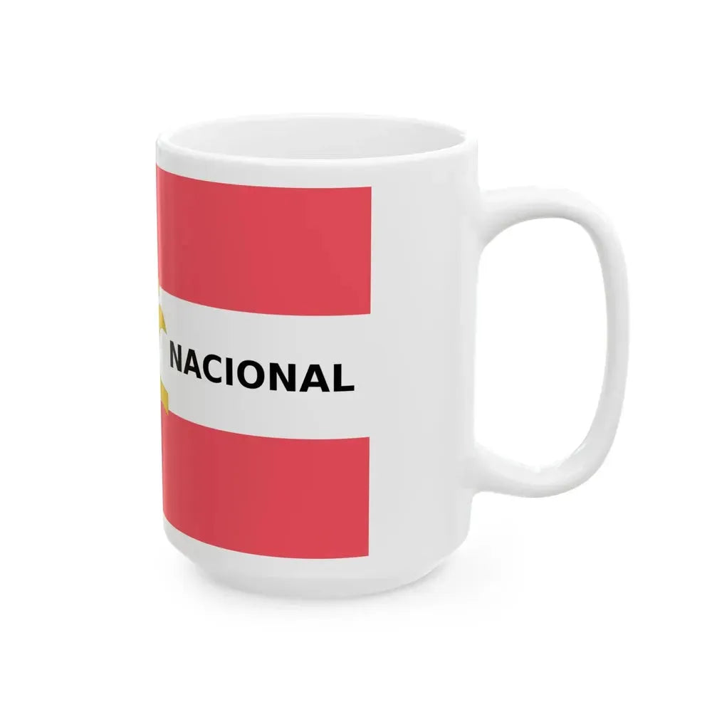 Bandera Partido Rescate Nacional Costa Rica (Costa Rica) White Coffee Mug - Go Mug Yourself