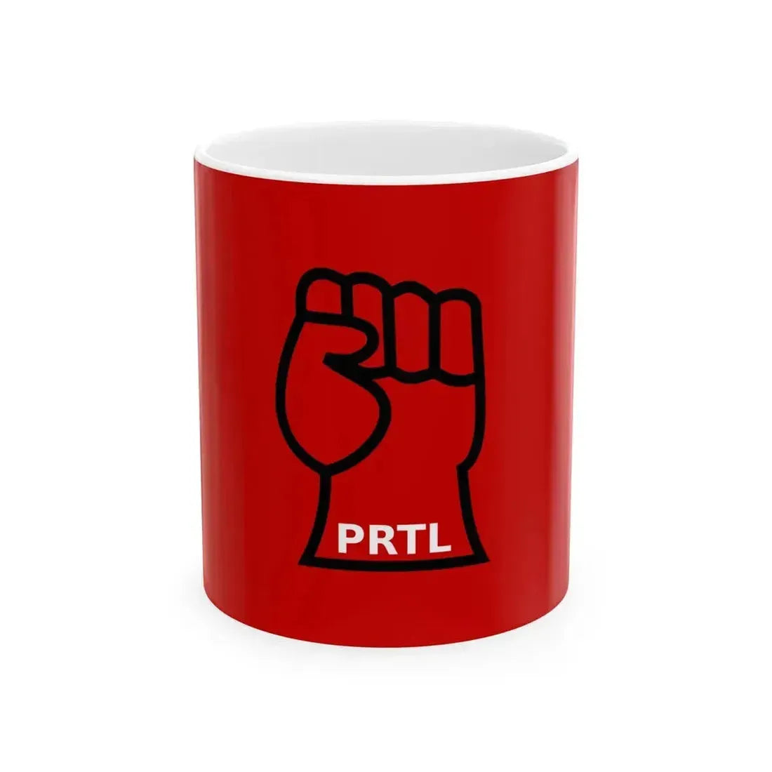 Bandera Partido Revolucionario de los Trabajadores en Lucha Costa Rica (Costa Rica) White Coffee Mug 11oz - Go Mug Yourself