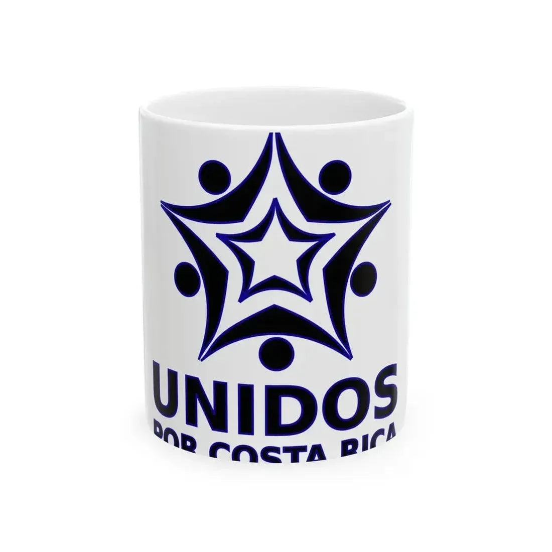 Bandera Partido Unidos por Costa Rica (Costa Rica) White Coffee Mug 11oz - Go Mug Yourself