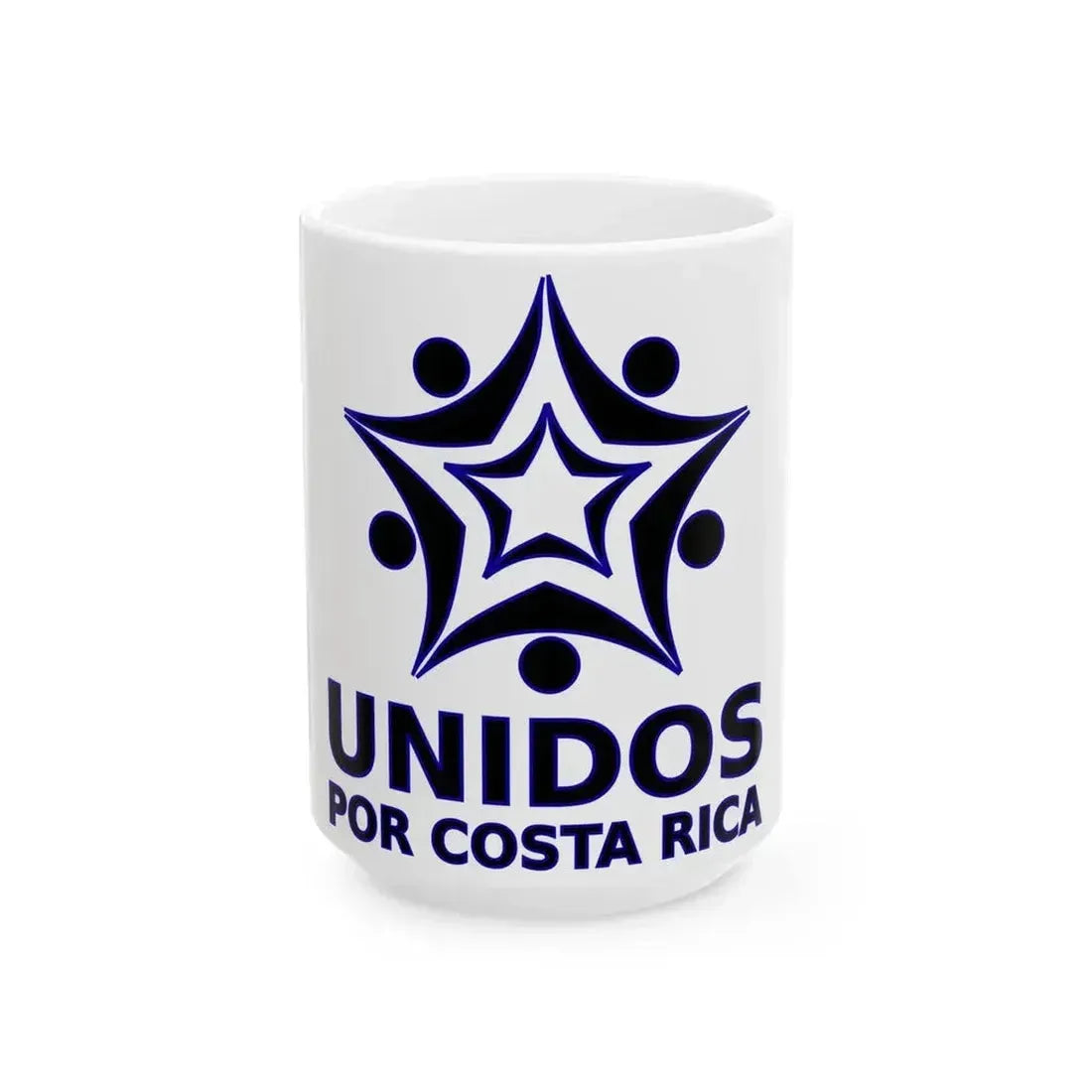 Bandera Partido Unidos por Costa Rica (Costa Rica) White Coffee Mug 15oz - Go Mug Yourself