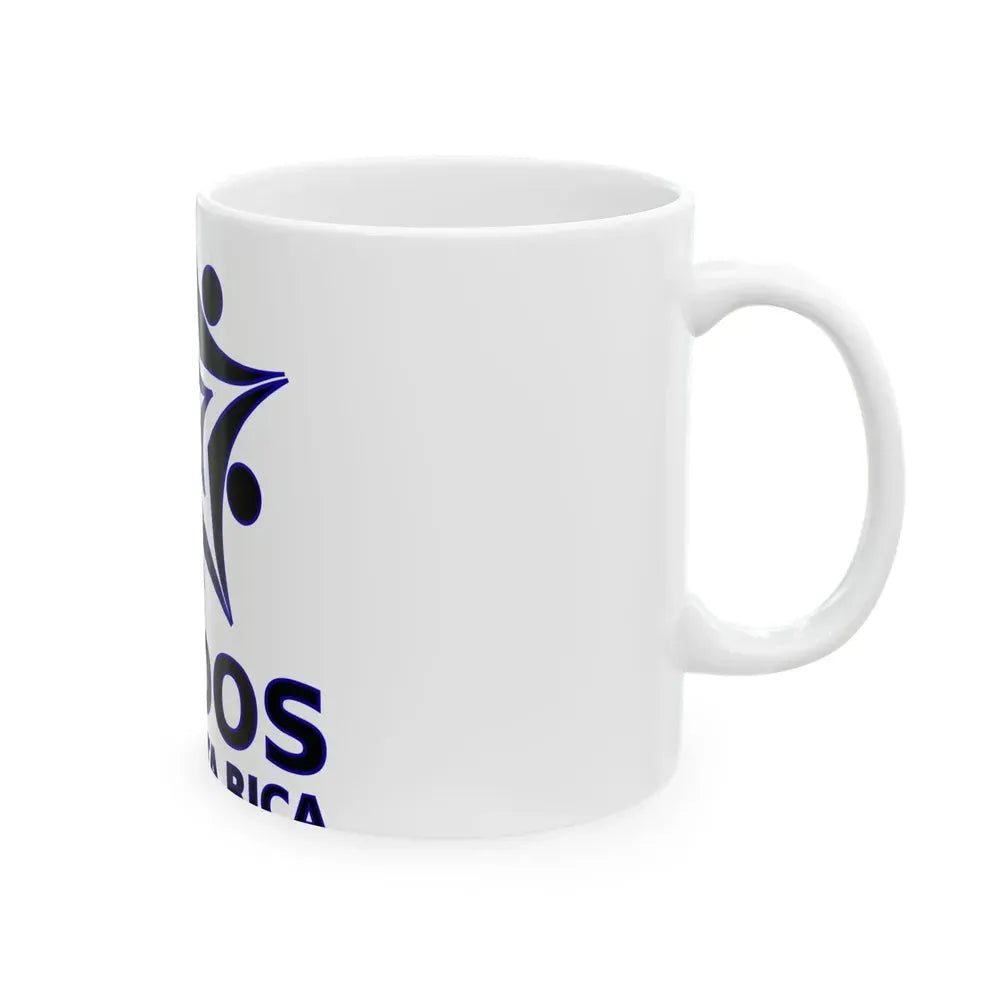 Bandera Partido Unidos por Costa Rica (Costa Rica) White Coffee Mug - Go Mug Yourself