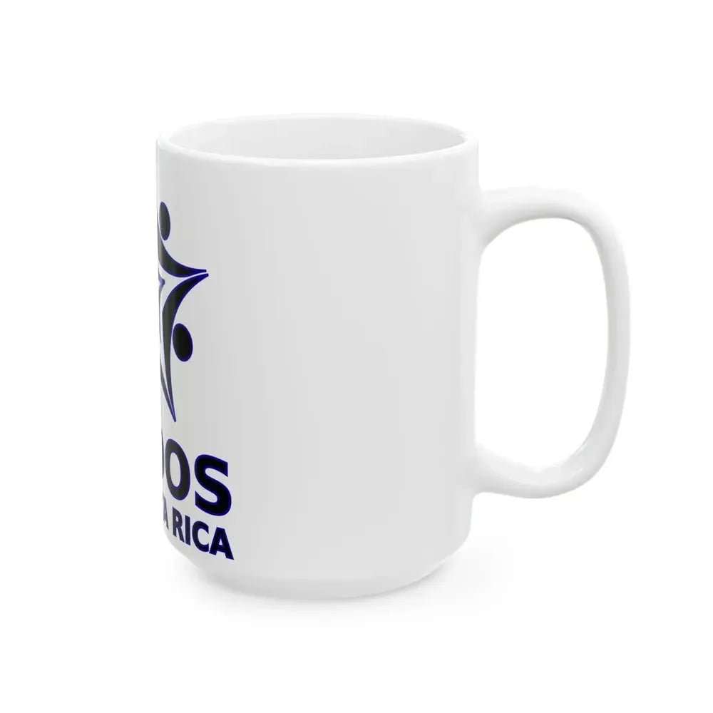 Bandera Partido Unidos por Costa Rica (Costa Rica) White Coffee Mug - Go Mug Yourself