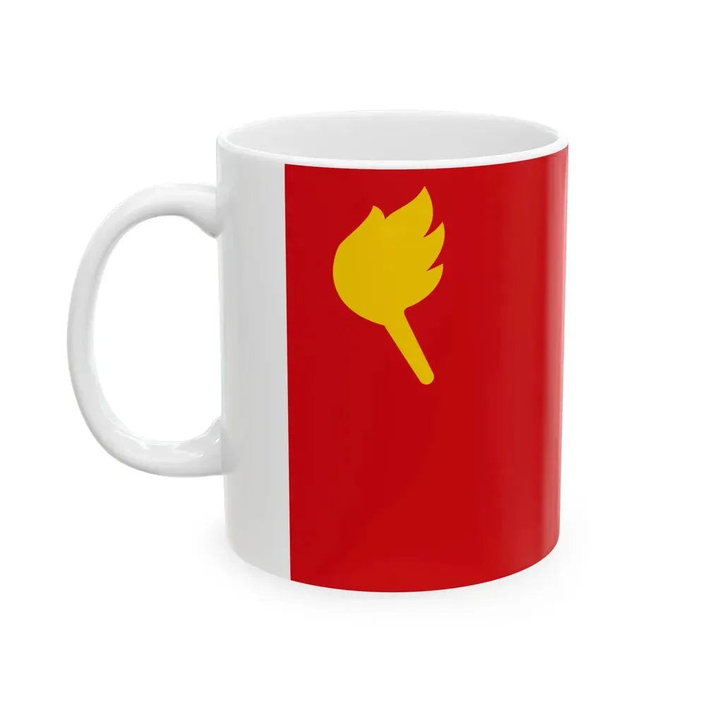 Bandera Partido Vanguardia Popular Costa Rica (Costa Rica) White Coffee Mug - Go Mug Yourself