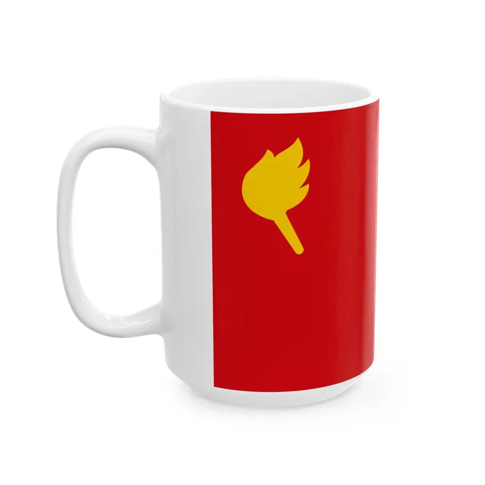 Bandera Partido Vanguardia Popular Costa Rica (Costa Rica) White Coffee Mug - Go Mug Yourself