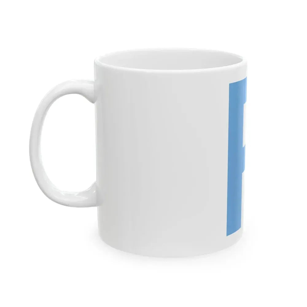 Bandera piloto de la armada Argentina (Argentina) White Coffee Mug - Go Mug Yourself