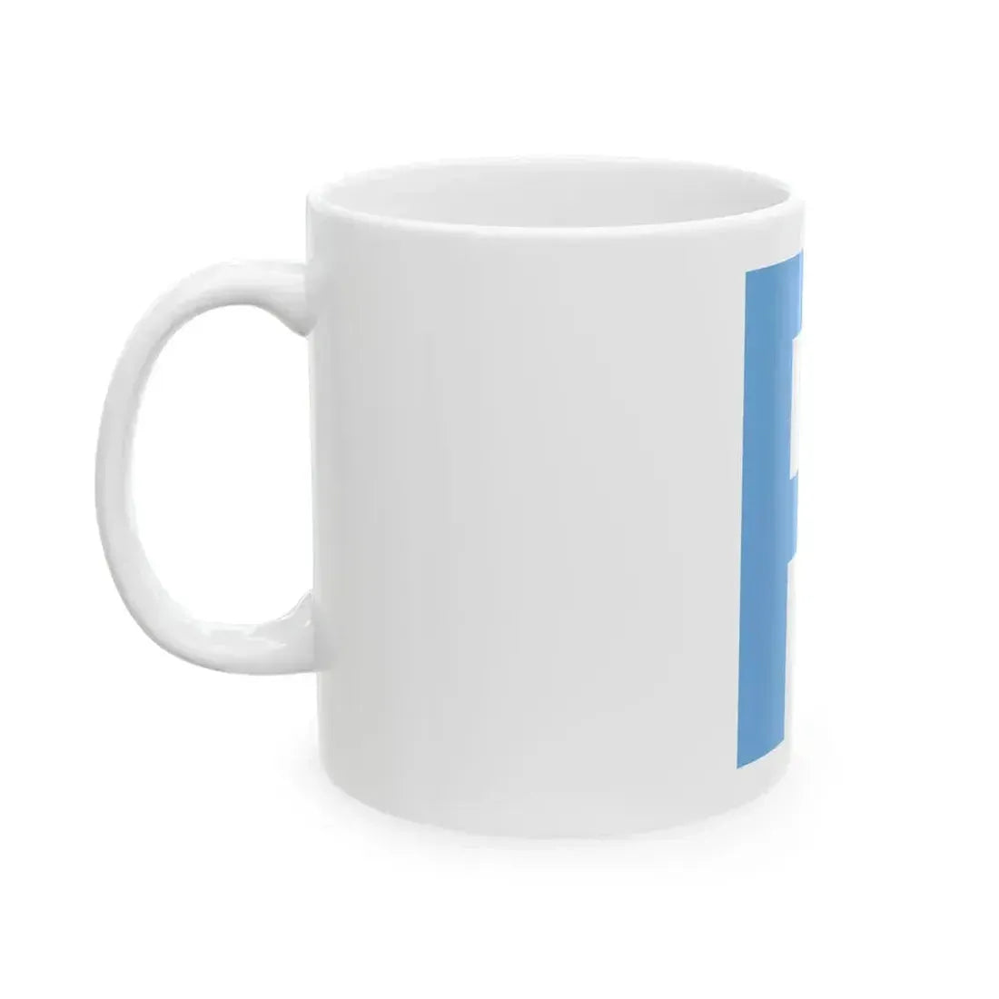 Bandera piloto de la armada Argentina (Argentina) White Coffee Mug - Go Mug Yourself