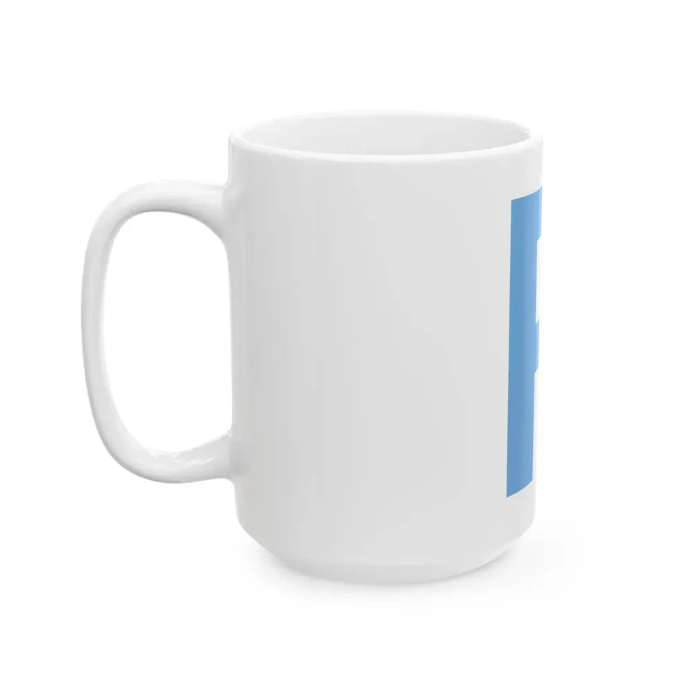 Bandera piloto de la armada Argentina (Argentina) White Coffee Mug - Go Mug Yourself