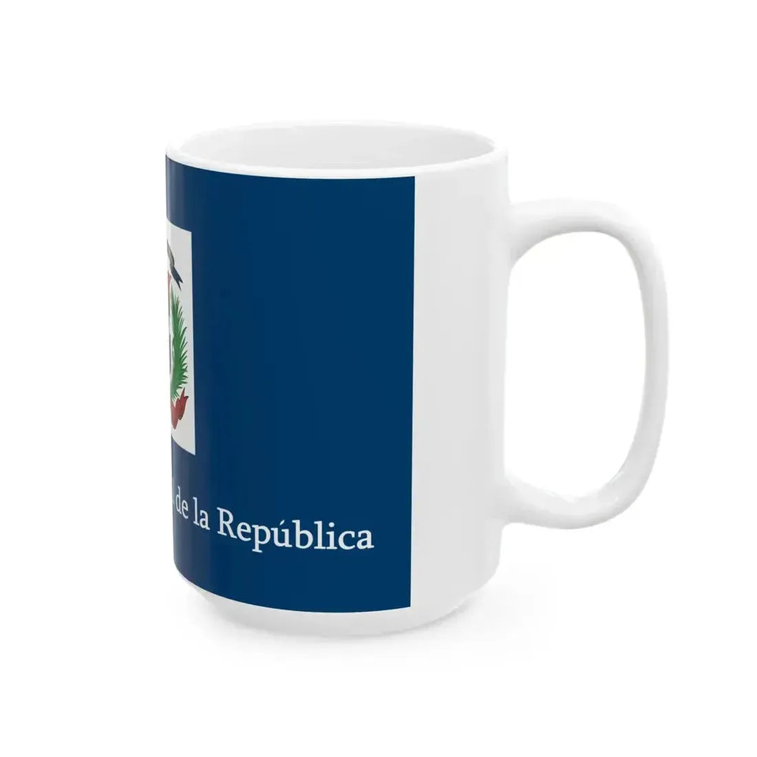Bandera Procurauria General de la Republica (Dominica) White Coffee Mug - Go Mug Yourself