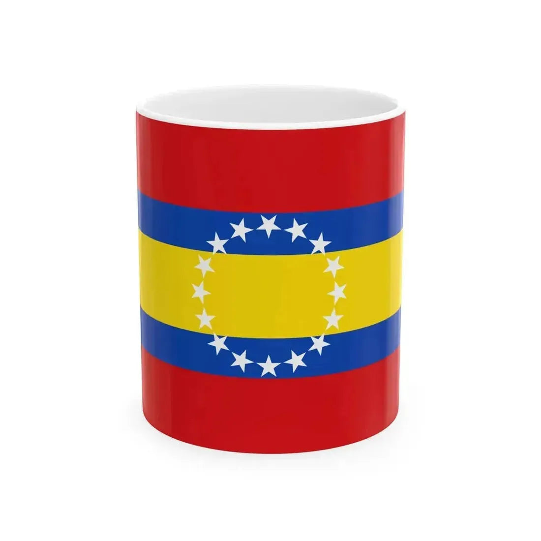 Bandera Provincia Loja (Ecuador) White Coffee Mug 11oz - Go Mug Yourself