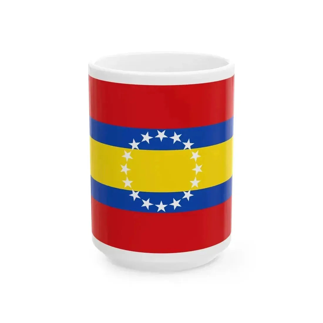 Bandera Provincia Loja (Ecuador) White Coffee Mug 15oz - Go Mug Yourself
