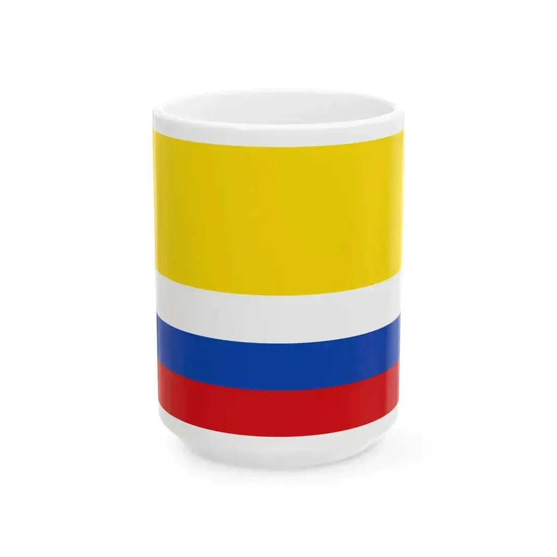 Bandera Provincia Napo (Ecuador) White Coffee Mug 15oz - Go Mug Yourself