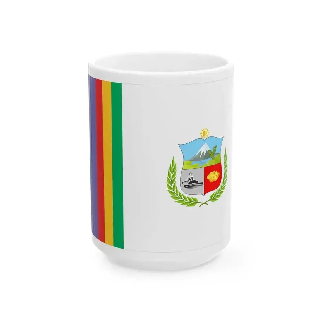 Bandera Region Apurimac (Peru) White Coffee Mug 15oz - Go Mug Yourself