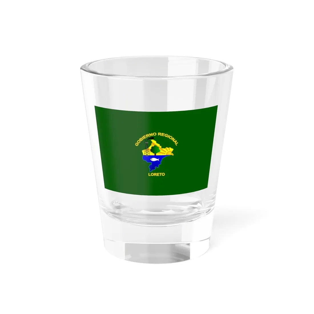 Bandera Region Loreto (Peru) Shot Glass 1.5oz 1.5oz - Go Mug Yourself