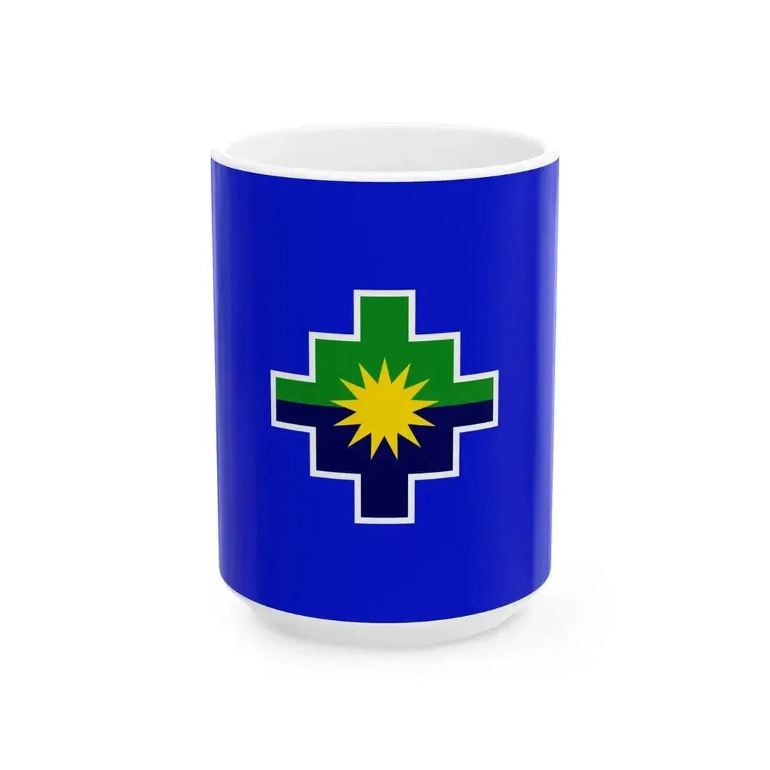 Bandera Region Puno (Peru) White Coffee Mug 15oz - Go Mug Yourself