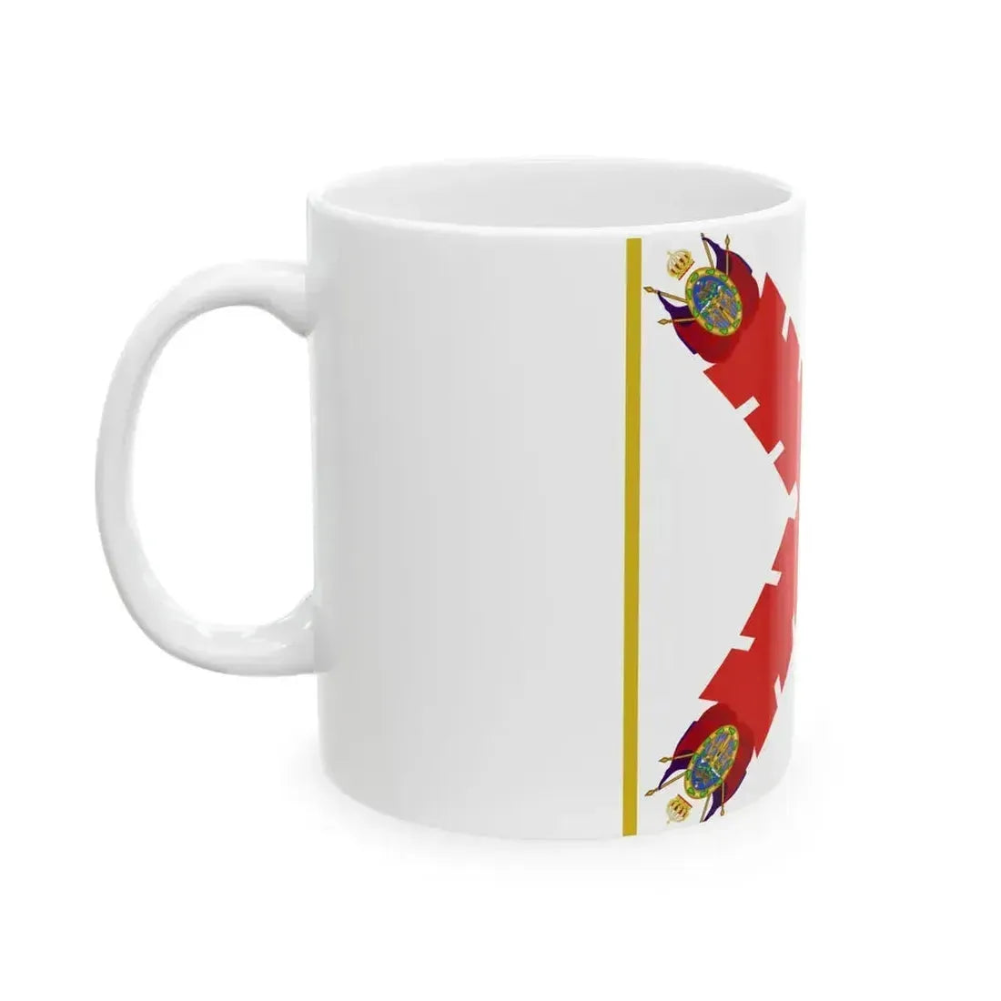 BANDERA VIRREINAL NOVOHISPANA (Mexico) White Coffee Mug - Go Mug Yourself