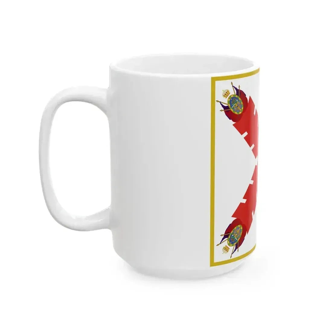 BANDERA VIRREINAL NOVOHISPANA (Mexico) White Coffee Mug - Go Mug Yourself