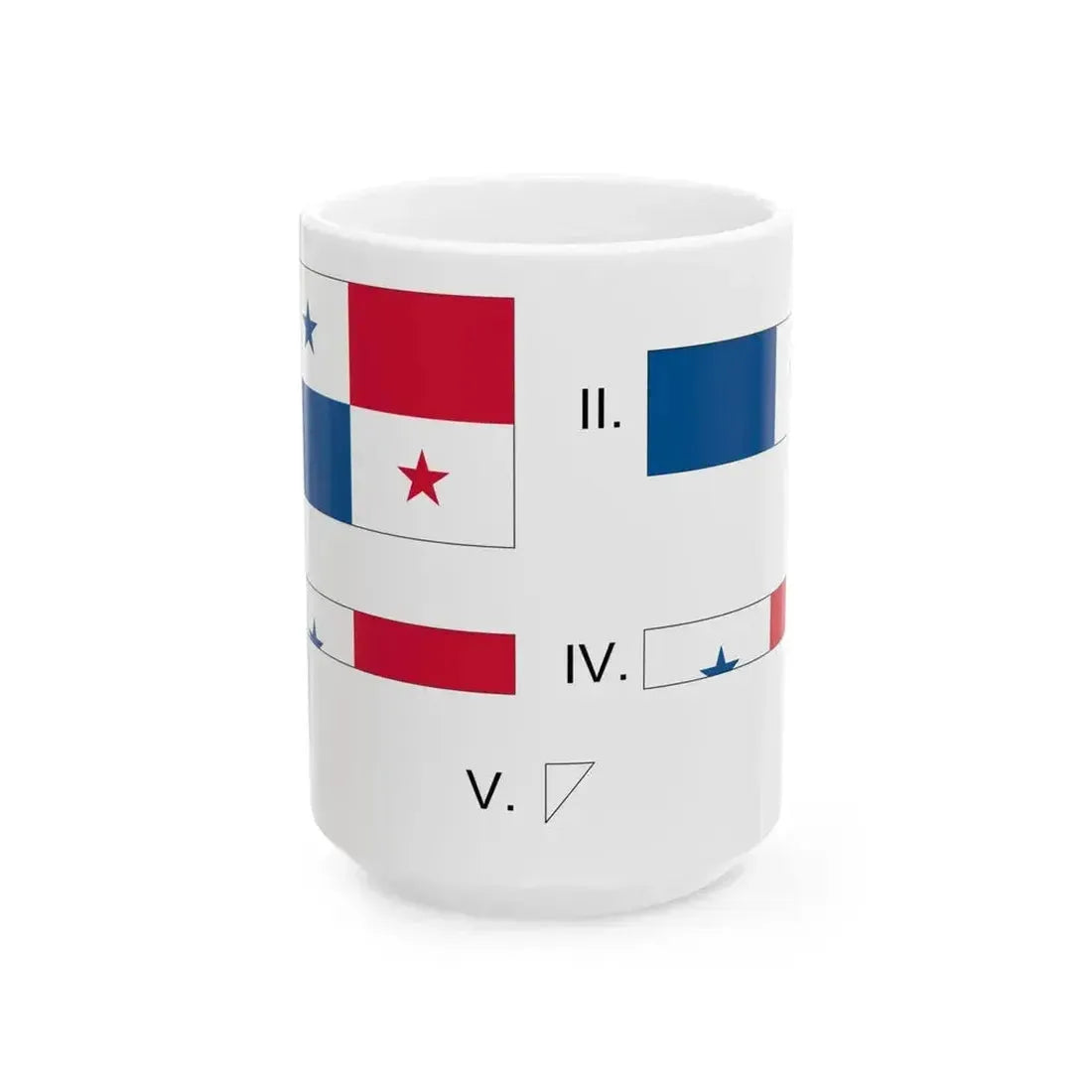 Banderapandoblar (Panama) White Coffee Mug 15oz - Go Mug Yourself