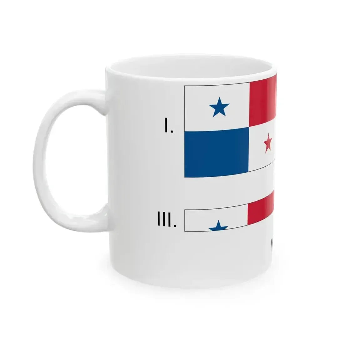 Banderapandoblar (Panama) White Coffee Mug - Go Mug Yourself
