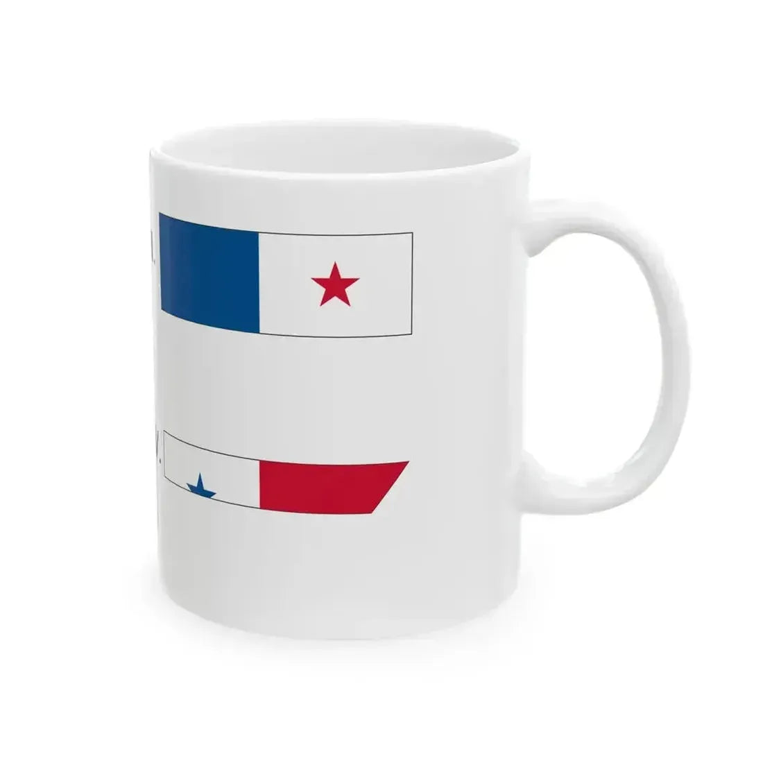 Banderapandoblar (Panama) White Coffee Mug - Go Mug Yourself
