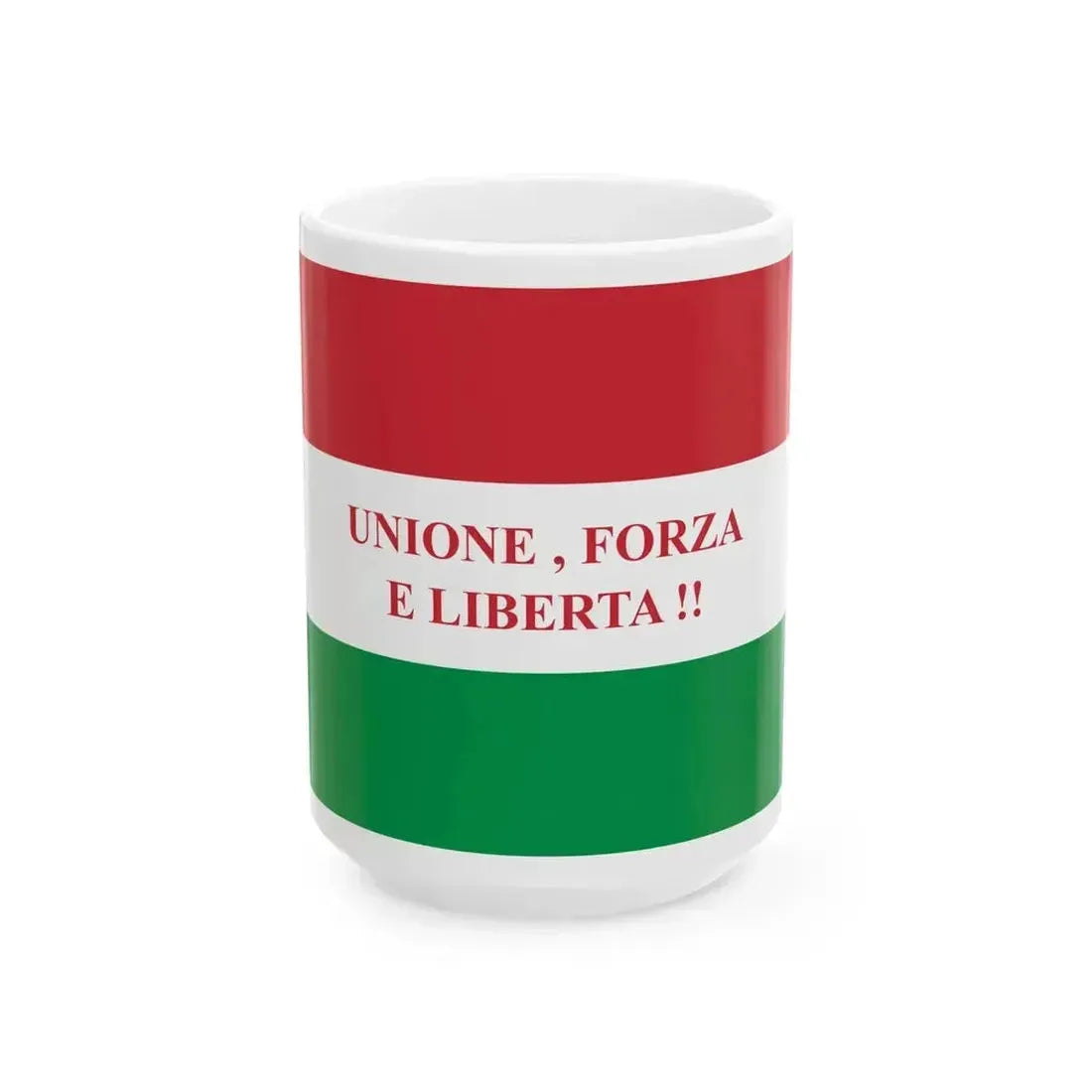 Bandiera della Giovine Italia (Italy) White Coffee Mug 15oz - Go Mug Yourself