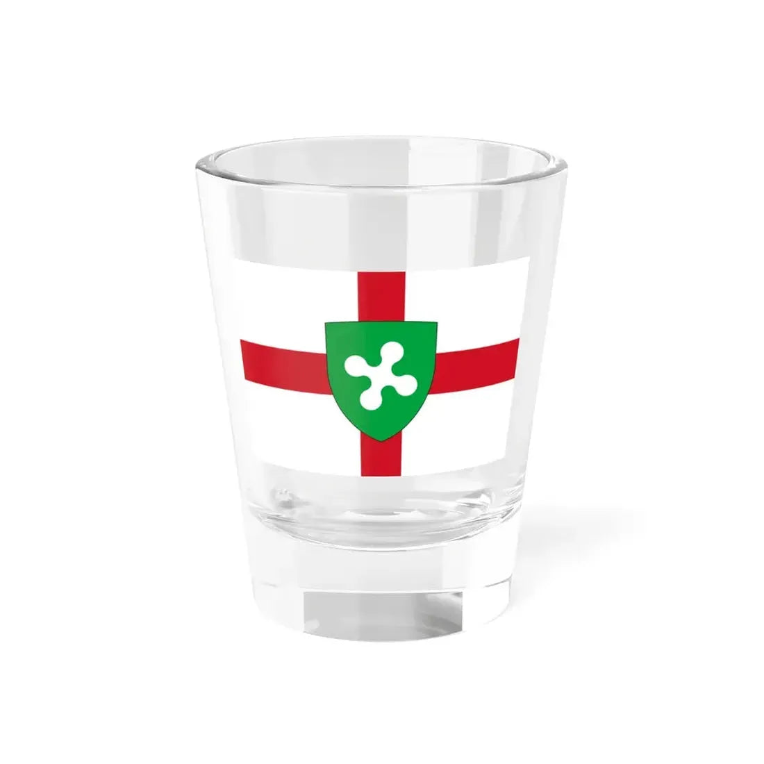 Bandiera di Lombardia (Italy) Shot Glass 1.5oz 1.5oz - Go Mug Yourself