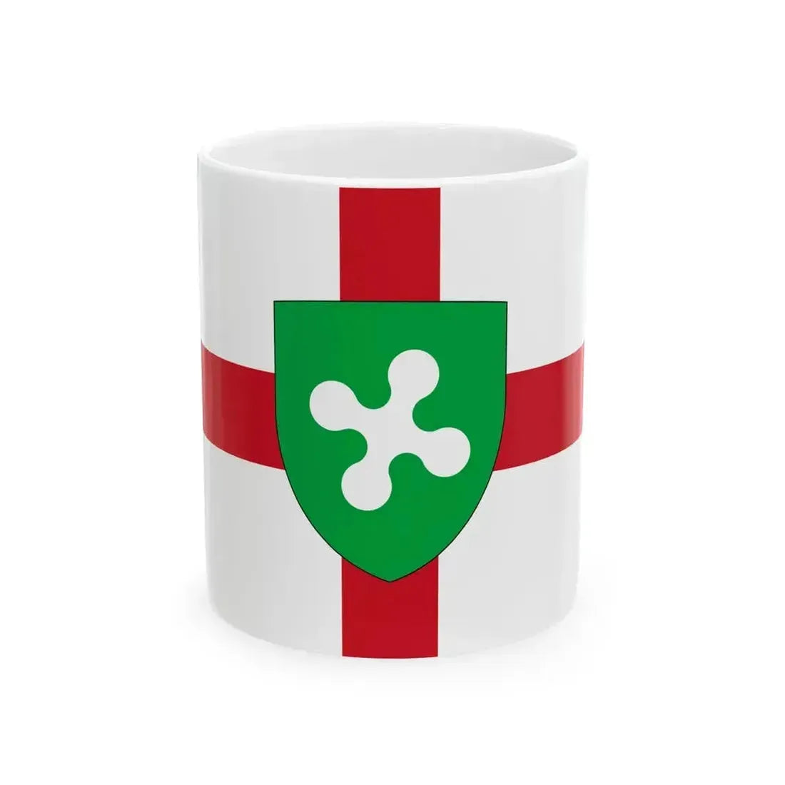 Bandiera di Lombardia (Italy) White Coffee Mug 11oz - Go Mug Yourself