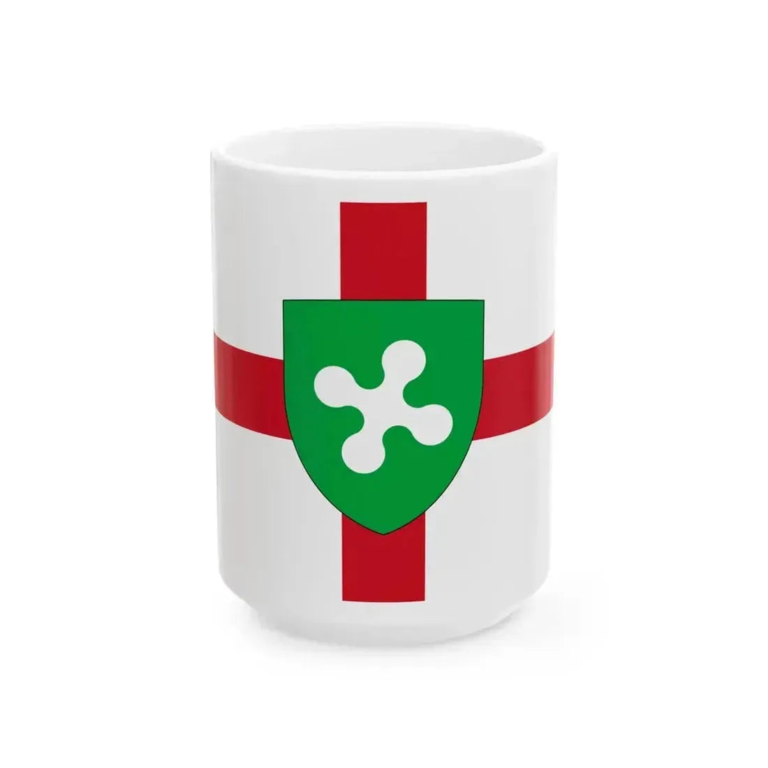 Bandiera di Lombardia (Italy) White Coffee Mug 15oz - Go Mug Yourself