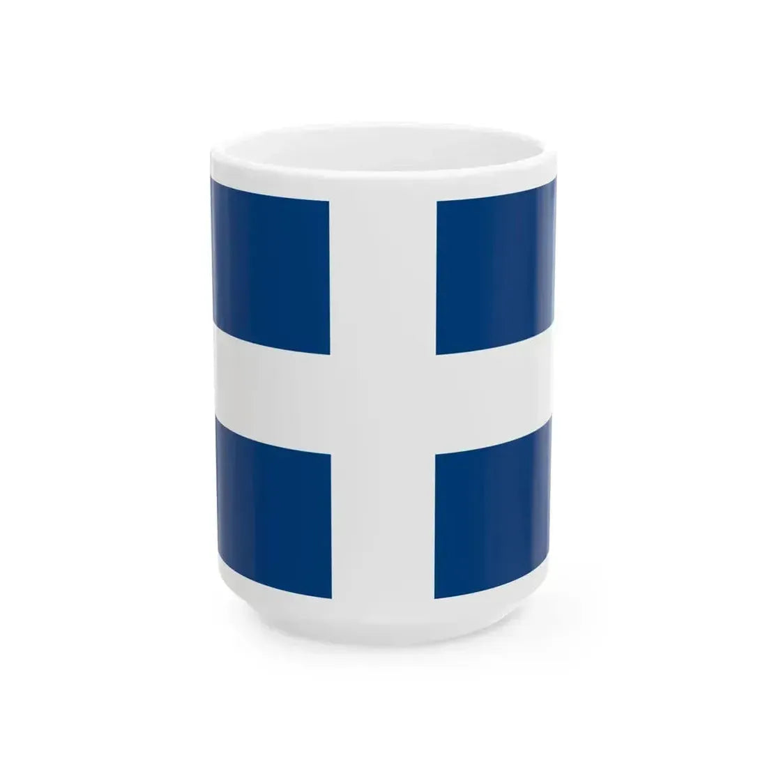 Bandiera di San Michele (Belgium) White Coffee Mug 15oz - Go Mug Yourself