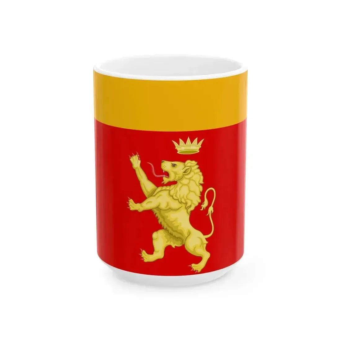 Bandiera di Ventimiglia (Italy) White Coffee Mug 15oz - Go Mug Yourself