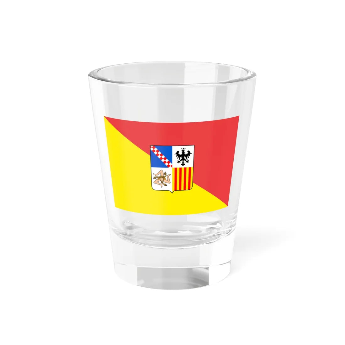 Bandiera Siciliana 1995-2000 (Italy) Shot Glass 1.5oz 1.5oz - Go Mug Yourself